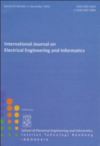 International Journal on Electrical Engineering and Informatics Vol.8, No.4, December 2016