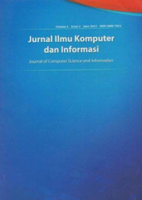 JIKI; Jurnal Ilmu Komputer dan Informasi - Universitas Indonesia Vol.6 Issue 2 June 2013