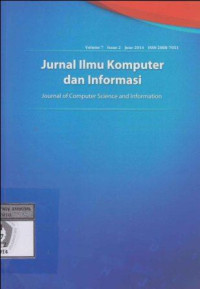 JIKI; Jurnal Ilmu Komputer dan Informasi - Universitas Indonesia Vol.7 Issue 2 June 2014