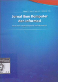 JIKI;  Jurnal Ilmu Komputer dan Informasi - Universitas Indonesia Vol.9 Issue 2 June 2016