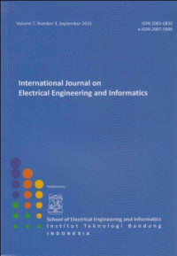 International Journal on Electrical Engineering and Informatics Vol.7, No.3, September 2015