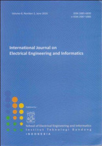 International Journal on Electrical Engineering and Informatics Vol.8, No.2, June 2016