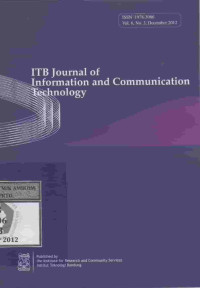 ITB Journal of Information and Communication Technology Vol.6 No.3 Desember 2012