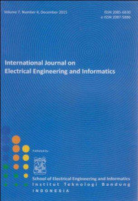 International Journal on Electrical Engineering and Informatics Vol.7, No.4, December 2015