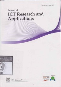 Journal of ICT Research and Applications Vol. 9, No. 1, June 2015