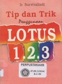 Tip dan Trik Penggunaan Lotus 1-2-3 Release 2.30