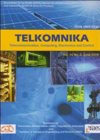 TELKOMNIKA; Telecommunication, Computing, Electronics and Control Vol.14, No.2, June 2016