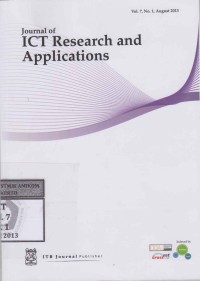 Journal of ICT Research and Applications Vol. 7, No. 1, August 2013