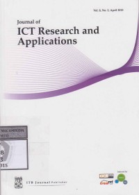 Journal of ICT Research and Applications Vol. 8, No. 3, April 2015