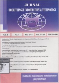 Jurnal Boekittinggi Information & Technology Vol. 5 No. 1 Mei 2015