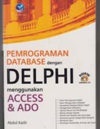 Pemrograman database dengan delphi menggunakan menggunakan ACCES & ADO