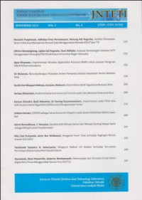 JNTETI; Jurnal Nasional Teknik Elektro dan Teknologi Informasi Vol.2, No.4, November 2013