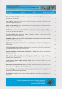 JNTETI; Jurnal Nasional Teknik Elektro dan Teknologi Informasi Vol.3, No.2, Mei 2014