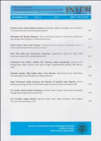 JNTETI; Jurnal Nasional Teknik Elektro dan Teknologi Informasi Vol.4, No.4, November 2015