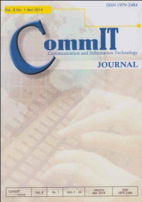 CommIT; Communication and Information Technology Vol. 8 No. 1 Mei 2014