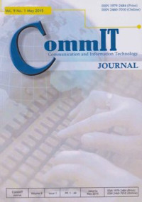 CommIT; Communication and Information Technology Vol. 9 No. 1 May 2015