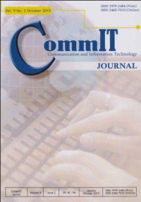 CommIT; Communication and Information Technology Vol. 9 No. 2 October 2015