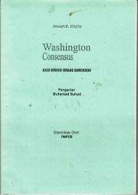 Washington Consensus; arah menuju jurang kemiskinan